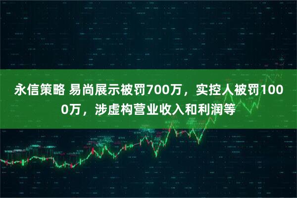 永信策略 易尚展示被罚700万，实控人被罚1000万，涉虚构营业收入和利润等