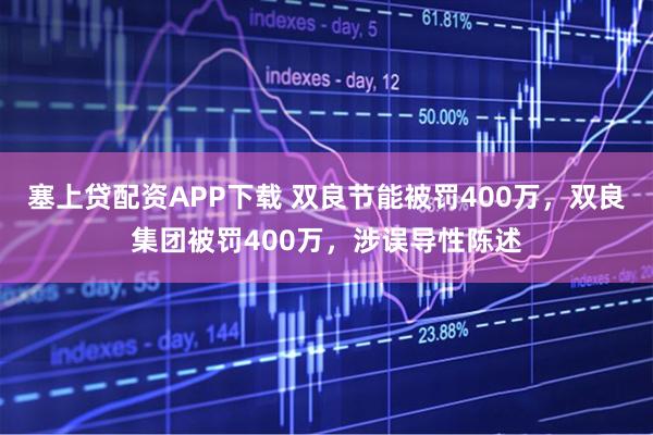塞上贷配资APP下载 双良节能被罚400万，双良集团被罚400万，涉误导性陈述